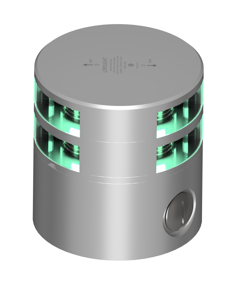 2nm 180° Green,dbl,silver w/Conn & Alu-baseCSCD 2nm 180° Green,dbl,silver w/Conn & Alu-baseCSCD